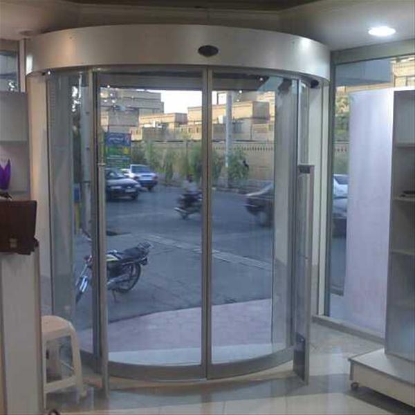 درب اتوماتیک نیم دایره شیشه ای یا ( curved )